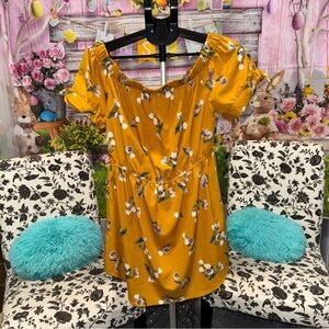 Blush Yellow Mini Dress